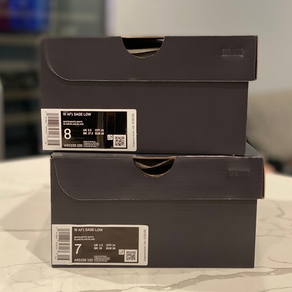 Nike Air Force 1 Sage Low in White - Picture 4 of 7